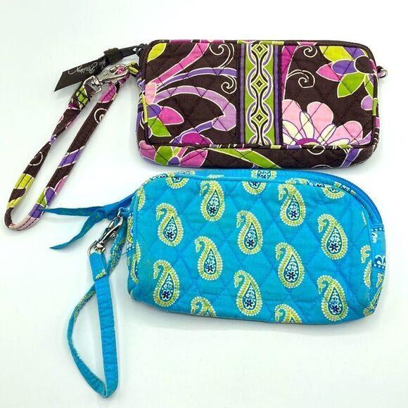 Womens Vera Bradley Wristlets Wallet Bag 2 -Piece - Picture 1 of 7